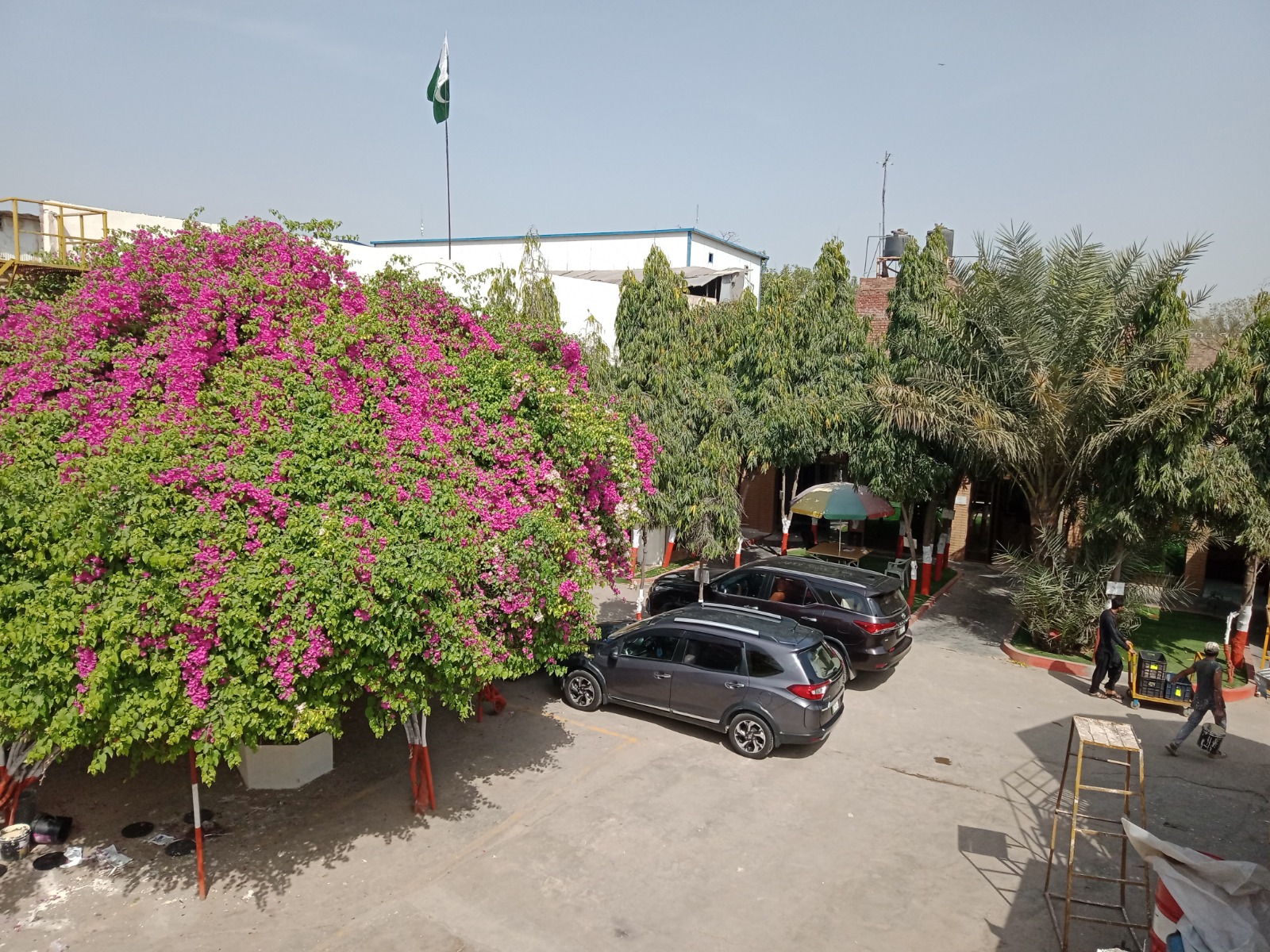 Factory grounds