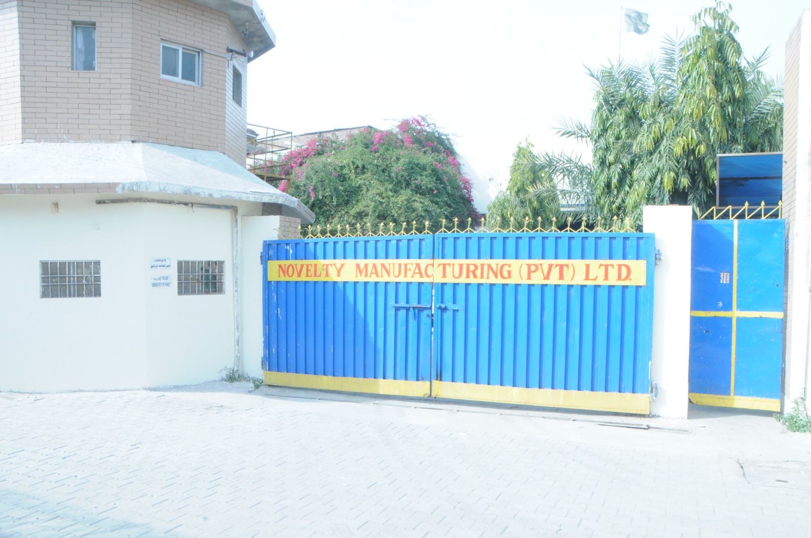 Novelty Manufacturing factory entrance