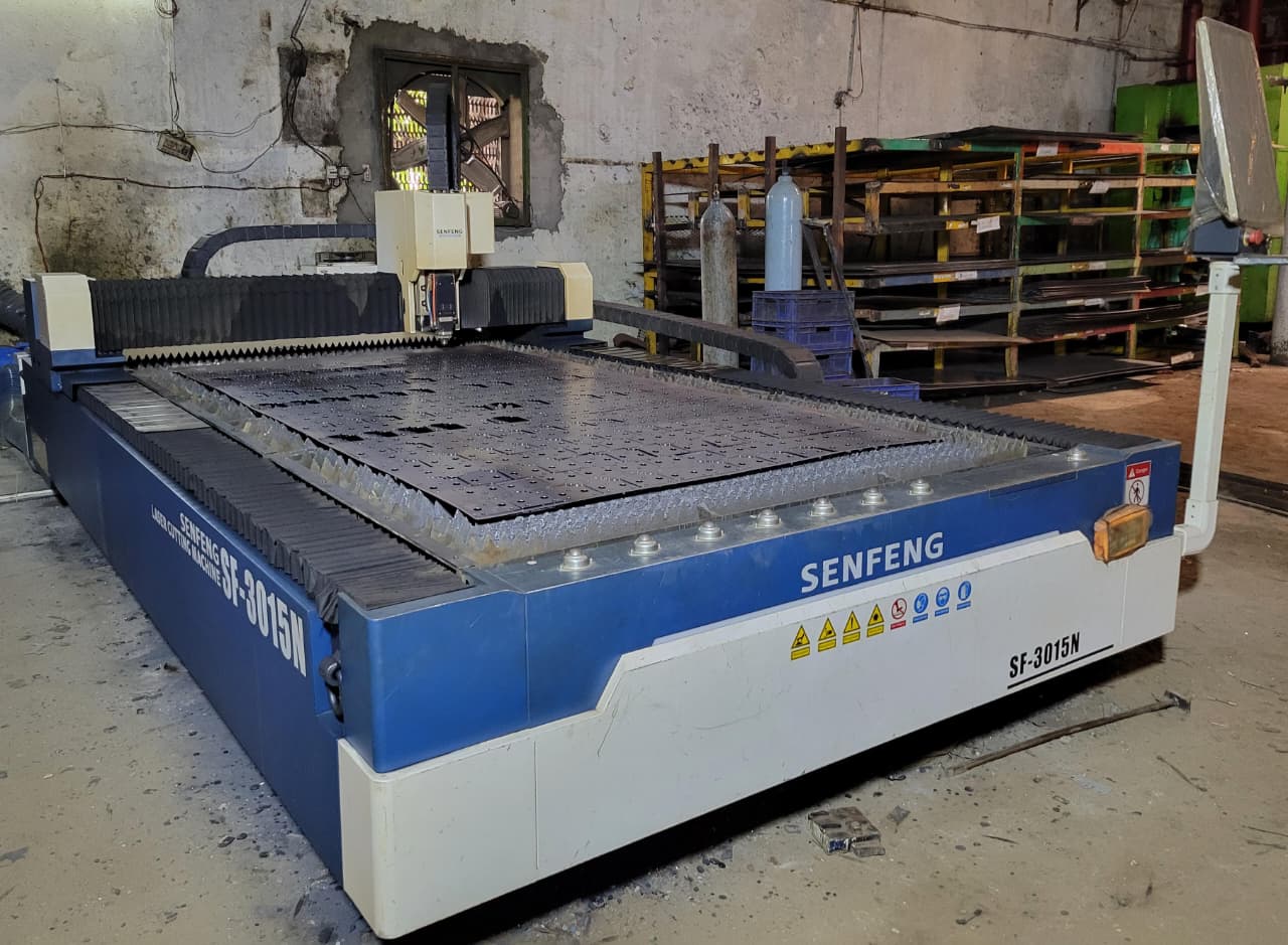 Laser cutting bed