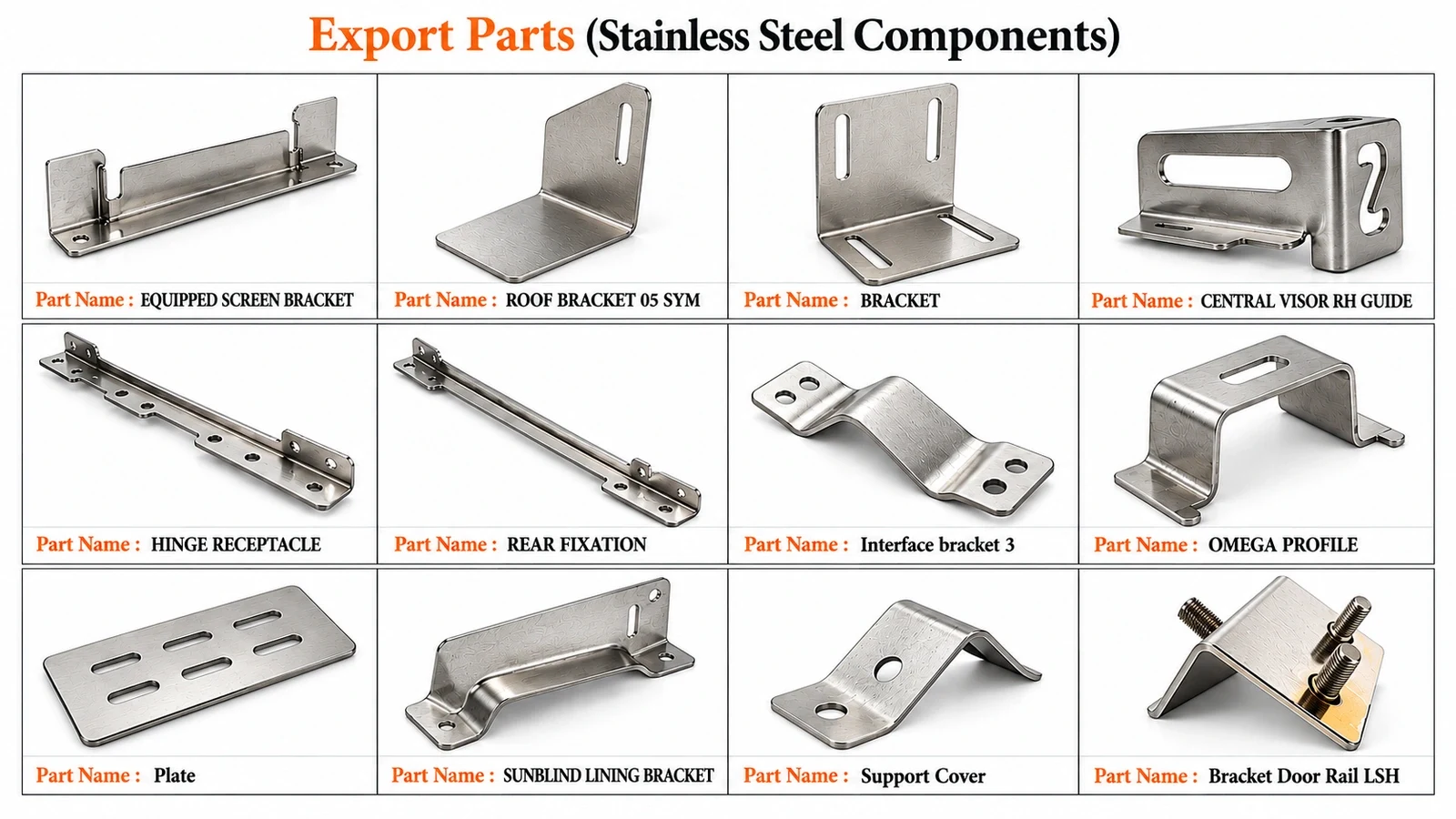 Export Parts (Stainless Steel Components)